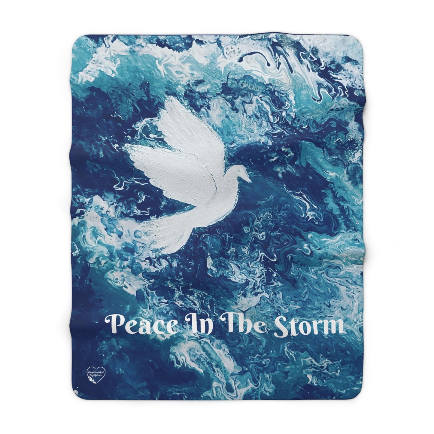 Peace in The Storm Sherpa Fleece Blanket