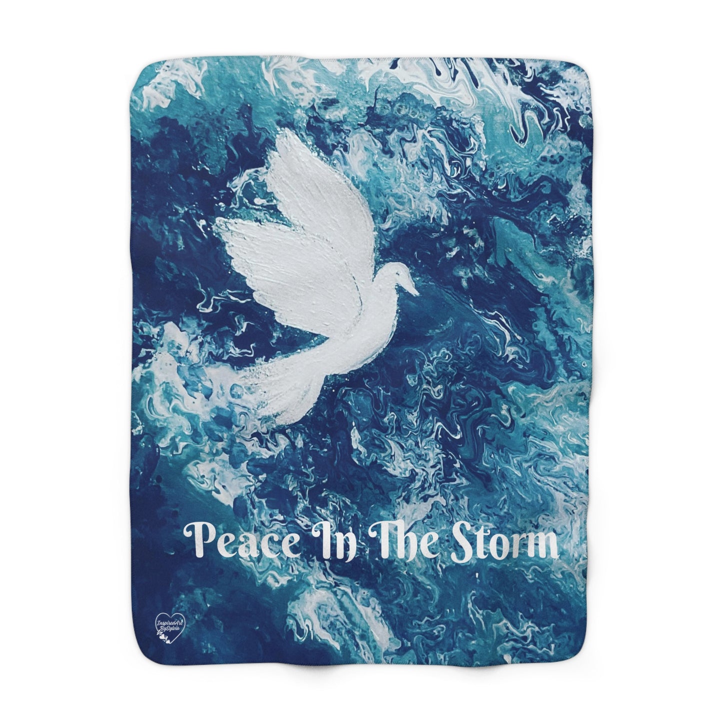 Peace in The Storm Sherpa Fleece Blanket